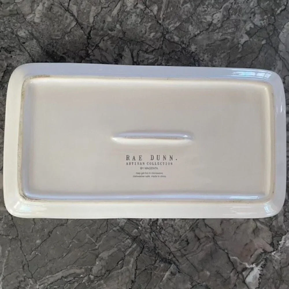 Rae Dunn Artisan Collection 9” by 5” DREAM Small platter.